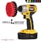 Drill Brush Power Scrubber By Useful Products 4 in W 4 in L Brush, Red 4in-Lim-Red-Short-QC - alternate 3